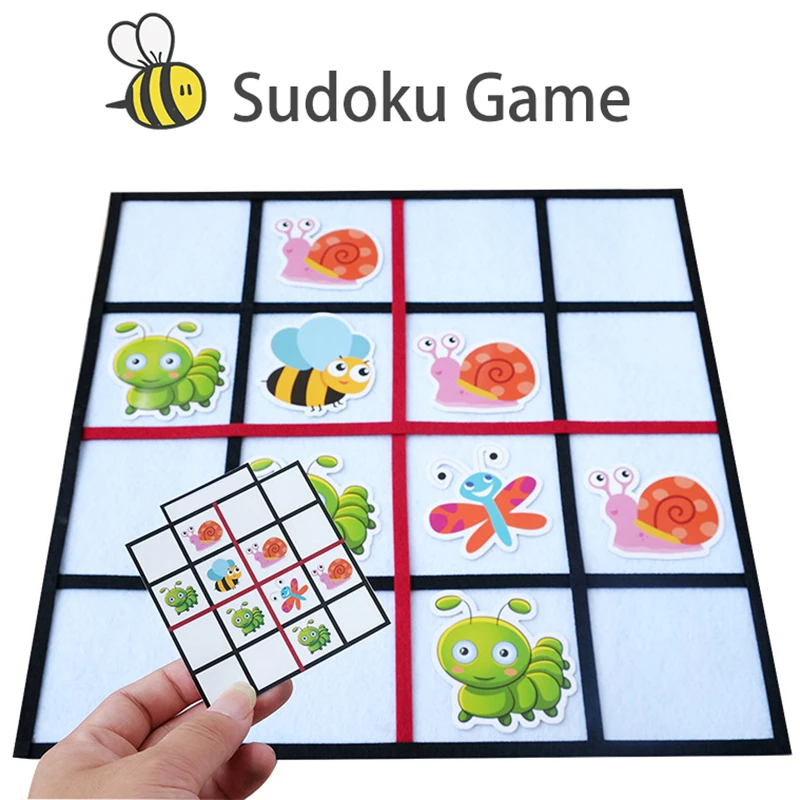 Sudoku Games Montessori Material Puzzle Toys For Toddler Animal Jigsaw Board Games Educational Logical Thinking Toys Preschool jigsaw puzzles board game toy education toys