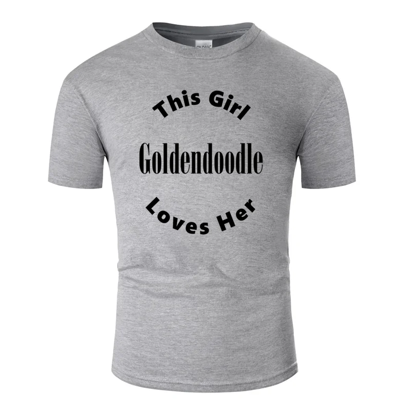 Men-Gray Забавная Повседневная футболка goldendoodle Мужская футболка унисекс с рисунком хлопок топы в стиле хип-хоп с круглым вырезом - Цвет: Men-Gray