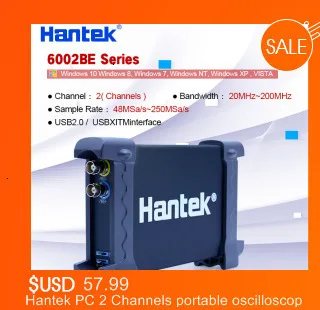 Hantek 4032L PC USB логический анализатор 2 Гбит Глубина памяти 150 МГц полоса пропускания 32 канала Осциллограф США/ЕС разъем