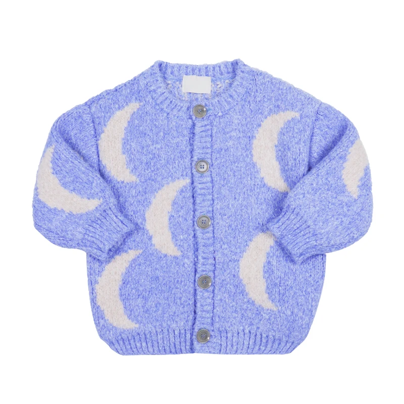 Online En STOCK 2019 BC niños Otoño e Invierno nueva ropa para niños suéter Rebeca estrellas Luna rayas suéter para niños