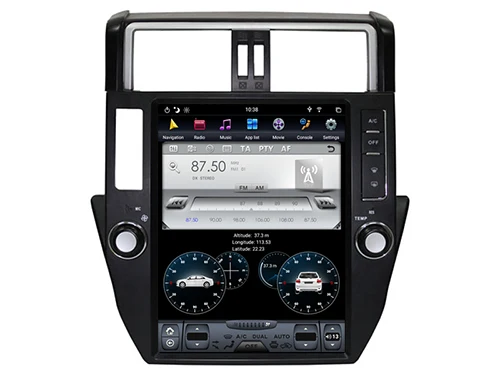 AVGOTOP Android 8,1 Tesla Автомобильная Мультимедийная система для TOYOYA PRADO 2010-2013 6 ядер+ 4G+ 32G ips экран