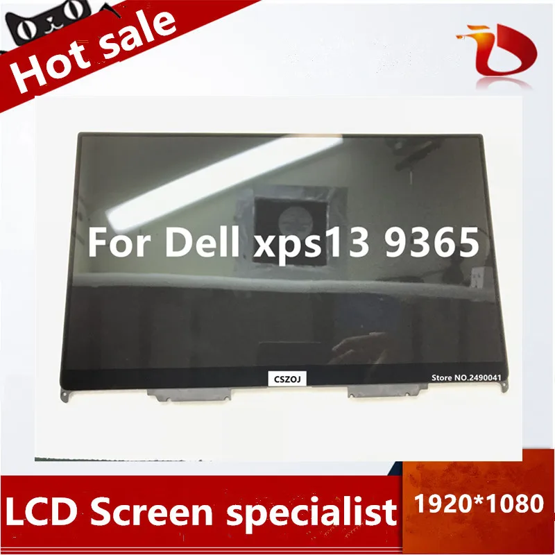 

Free Shipping 13.3" LCD screen display with touch For Dell xps13 9365 1920*1080 FHD