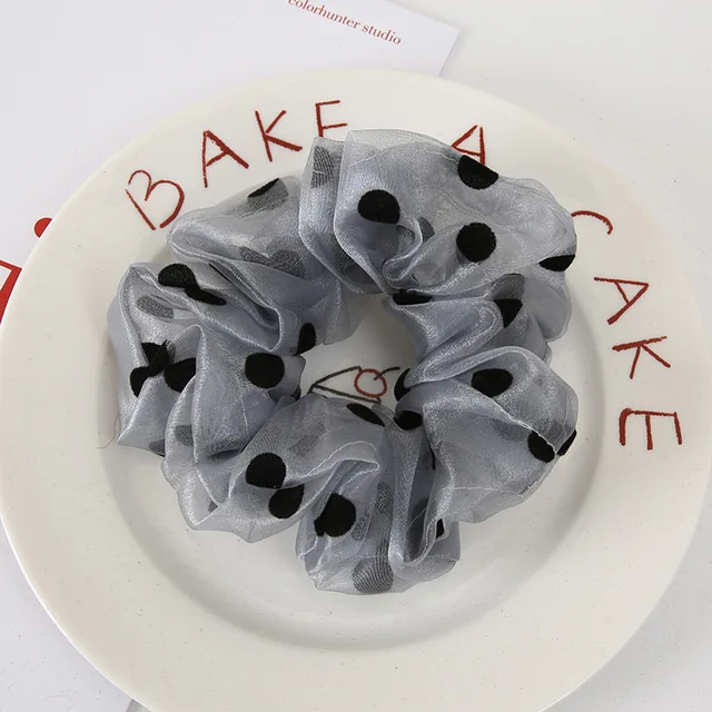 Oversized Scrunchies Organza Hair Ties Elastic Hair Band Women Girs Ponytail Holder Fashion Hair Ropes Headband Hair Accessories B8