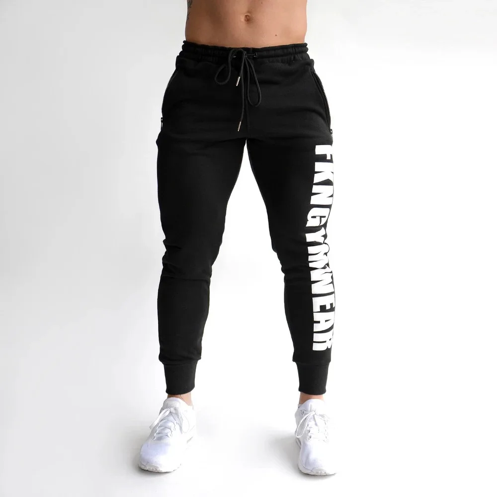 

Muscle Brother Fitness Sports Casual Trousers Men Autumn & Winter New Style Slim Fit Athletic Pants Elasticity Slim Fit Clothing