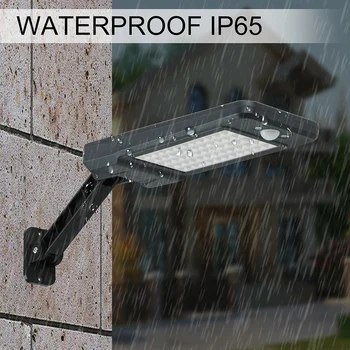 

60 LED Solar Lamp PIR Motion Sensor Wall Light With Remote Control Waterproof Solar Powered Lamp Outdoor Garden Yard