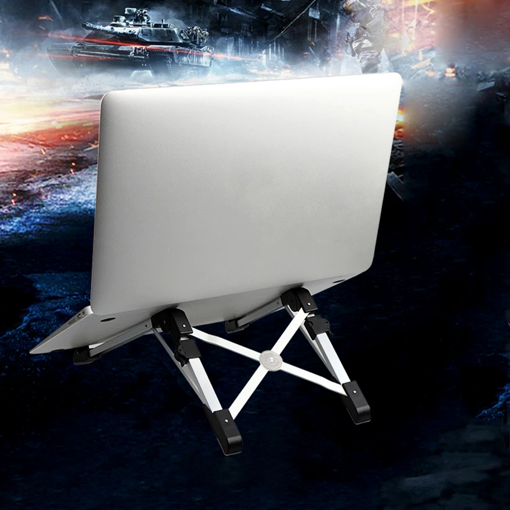 New Arriva l Portable Aluminium Folding Laptop Stand Cooling Heat Dissipation Laptop Stand Bracket Holder