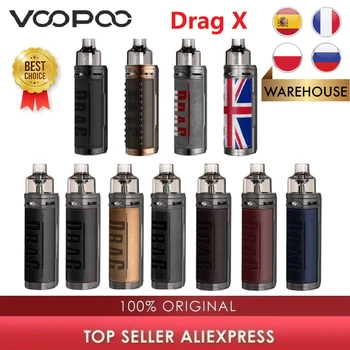 

Original VOOPOO DRAG X Mod Pod Kit with 4.5ml Pod PnP-VM6 0.15ohm / PnP-VM1 0.3ohm Coil 80W Max Output E-cig Vape Kit vs Vinci X