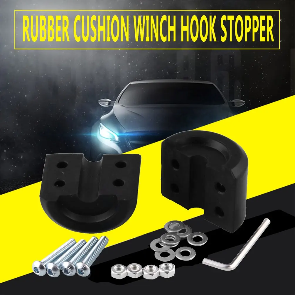

Car Modification Parts Winch Hook Stopper Cable Protector Rubber Cable Plug Off-Road Vehicle Car Accessories