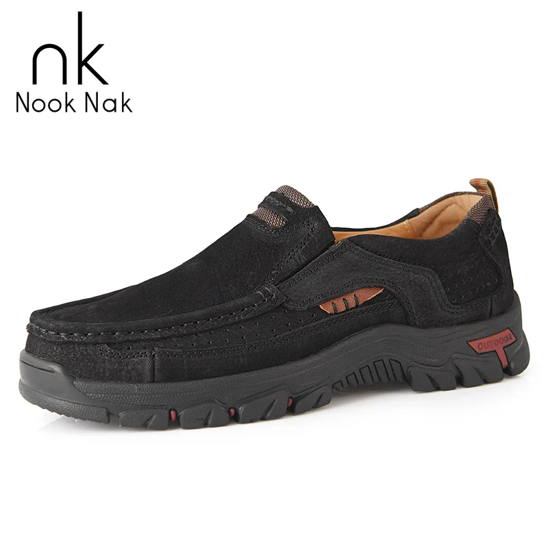 

Genuine Leather Men Casual Shoes Male Slip On Cow Leather Shoes Outdoor High Quality Flats Walking Man Footwear Big Size 38-48