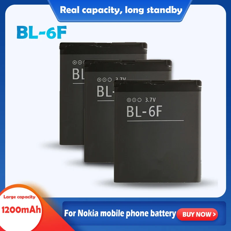 BL 6F 3 7 V 1200mAh литий полимерные батареи для Nokia 6788 6788I N78 N79 N95 8G аккумуляторная