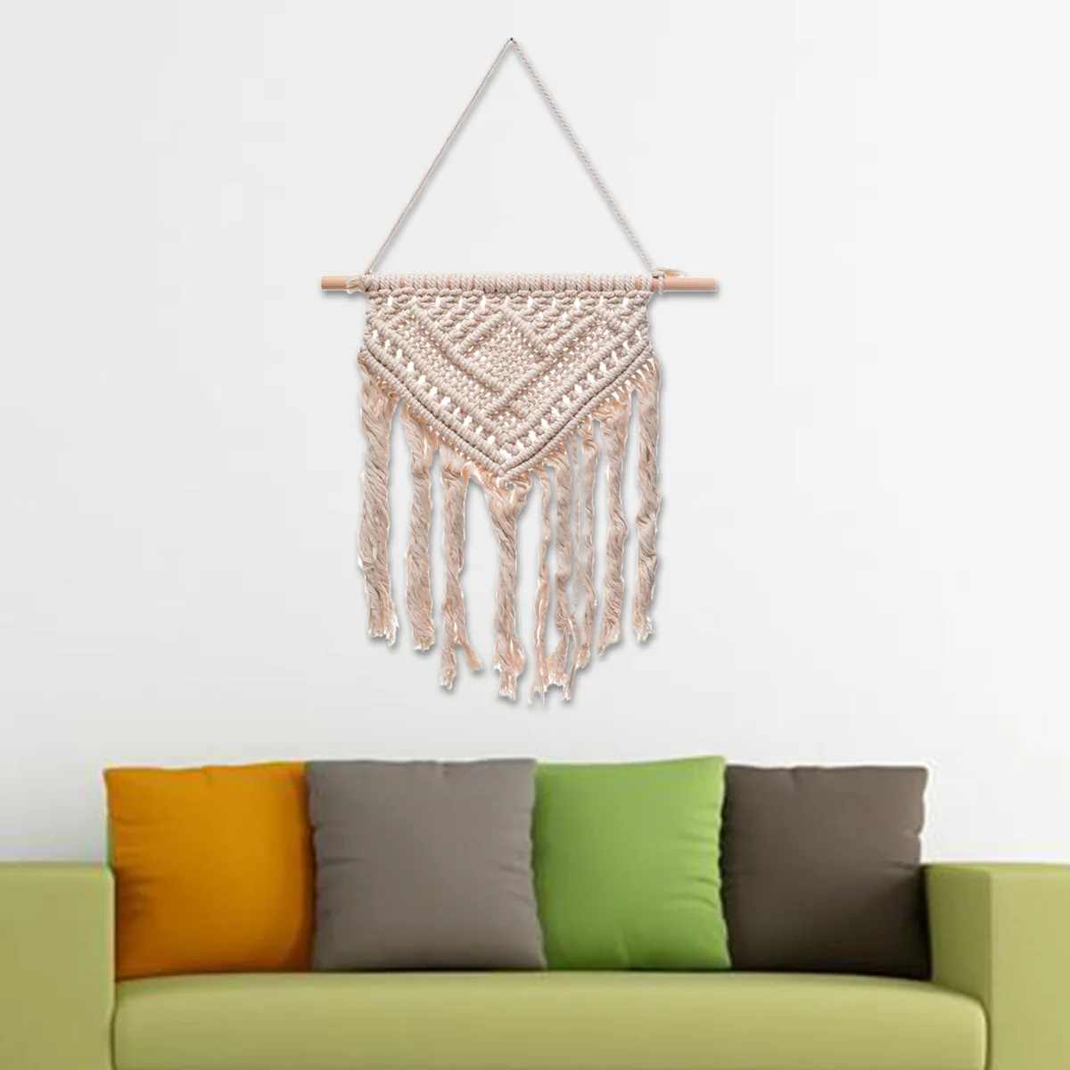 

1pc Creative Nordic Wall Hanging Tapestry Handmade Macrame Wall Tapestries Hand-knit Craft for Living Room Home Decoration