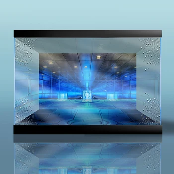 

Building Block Acrylic Dustproof Display Box Show Box for Iron Man Mercha Showroom 76125(Display Box)-2 Lights Random Background