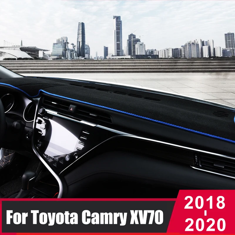 

Car Dashboard Cover Mats Avoid Light Pad Instrument Panel Protection Carpets For Toyota Camry 70 XV70 2018 2019 2020 Accessories