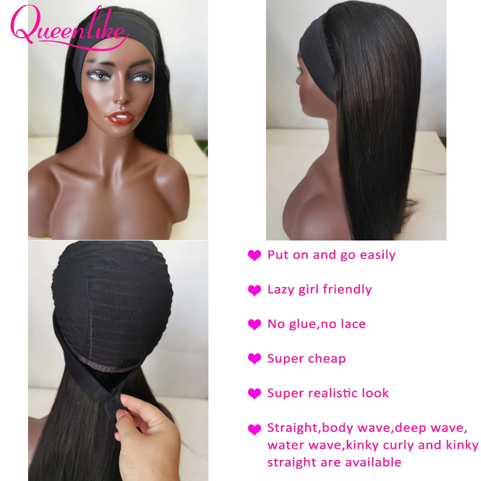 Headband Scarf wig 1
