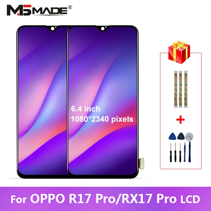 6," для OPPO R17 Pro ЖК-экран дигитайзер полная сборка для OPPO RX17 Pro дисплей запасные части Gorilla glass