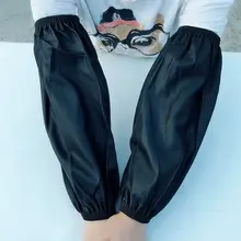 Пищевые водонепроницаемые маслостойкие кожаные манжеты для кухни, полиуретановые рукава для мужчин и женщин, толстые очень большие защитные длинные рукава