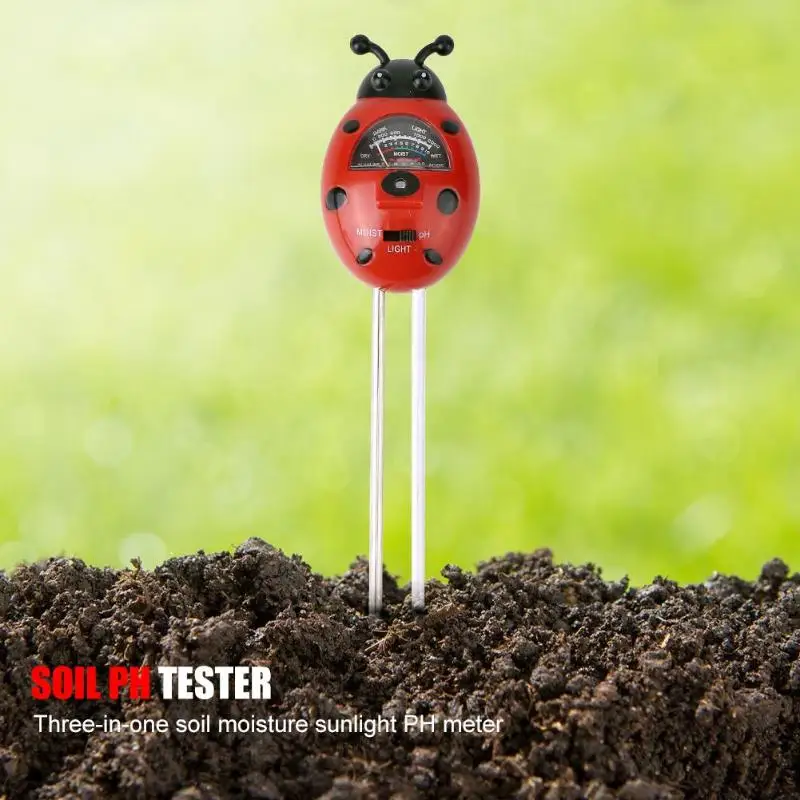 3 in1 Digital Tester Soil Moisture Sunlight PH Meter Tester for Plants Flowers Acidity Moisture Measurement Garden Plants Tool