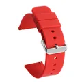 Red silver buckle