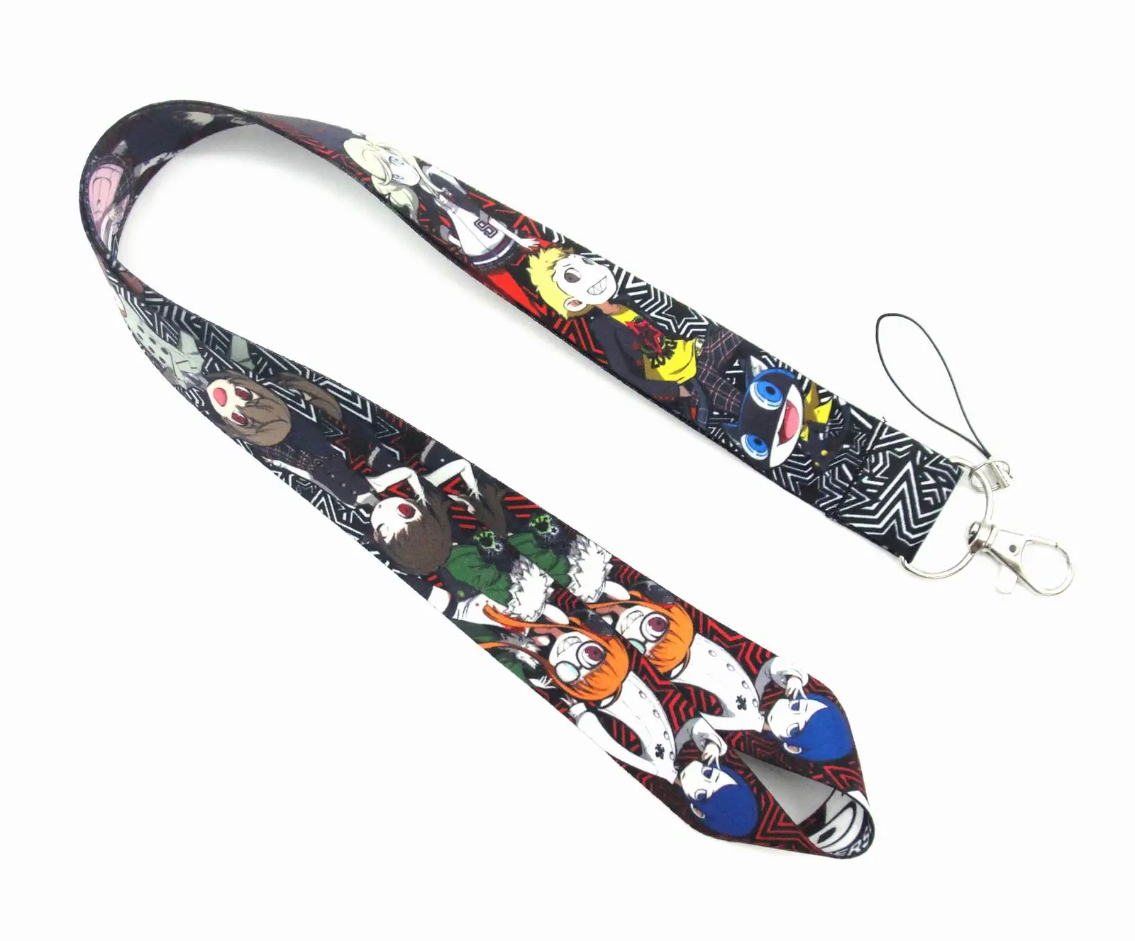 

New 60pcs Japan Anime Lanyard Keychain For Keys Badge ID Mobile Phone Key Rings Neck Straps Accessories