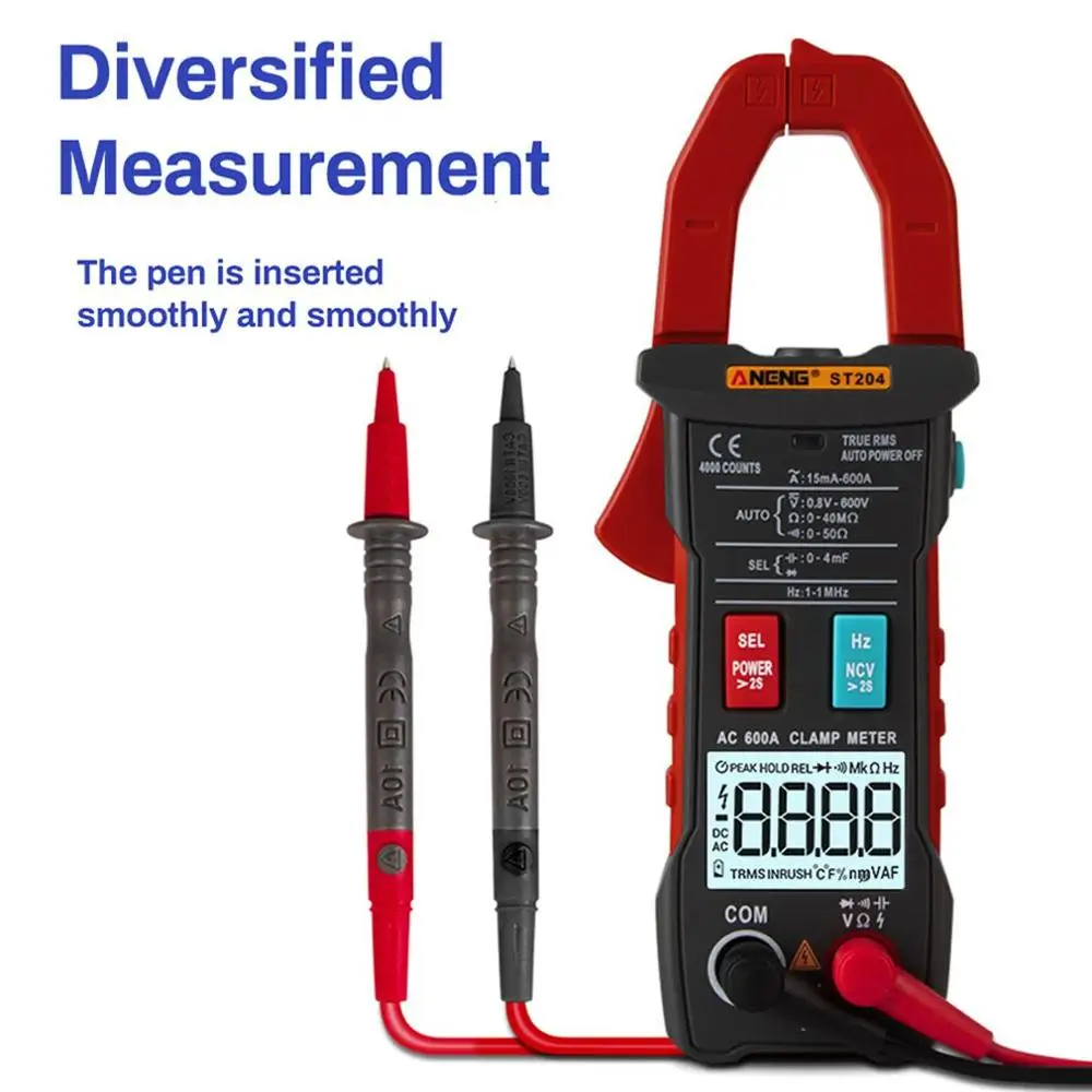 St204 Clamp Meter High-Precision Multi-Function Automatic Digital Multimeter Ac/Dc Clamp Current And Current Voltmeter