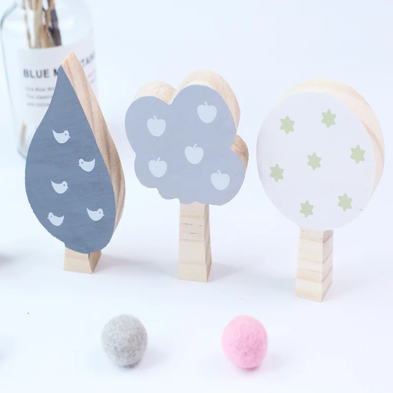 tree white gray 3 шт./компл. Nordic Стиль Настенный декор для малышей и детей постарше Спальня висит на снежную погоду в форме горы, отлично подходят для украшения Аксессуары - Цвет: tree white gray