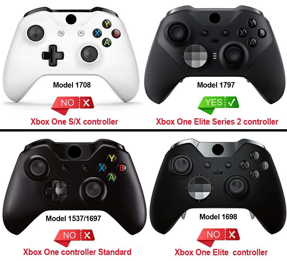 EXtremeRate Shadow-Kit de reemplazo de carcasa frontal para mando de Xbox  One Elite Series 2, Color Rojo escarlata, tacto suave