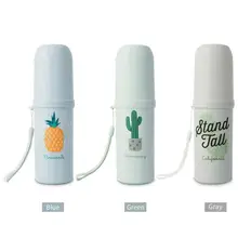 Мультяшный органайзер для зубной пасты, переносной дорожный Чехол для зубной щетки, коробка для хранения, контейнер для дома, аксессуары для ванной комнаты, кружки для зубных щеток