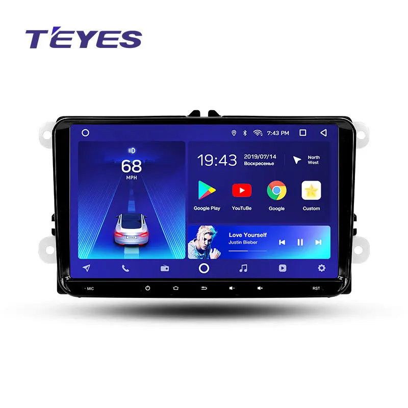 TEYES CC2L andriod автомобильный мультимедийный плеер 2 Din DVD для автомобиля VW Volkswagen Golf Polo 5
