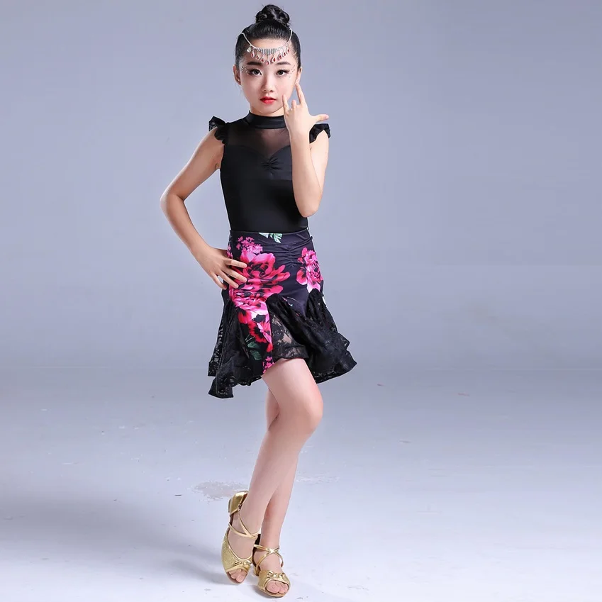 Танцевальная одежда для девушек элегантное платье латиноамериканских танцев