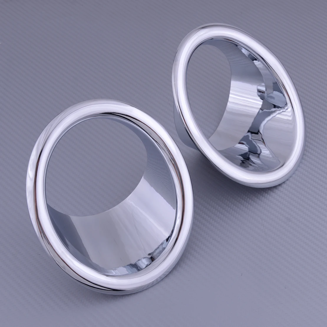 

DWCX 2Pcs Front Fog Light Lamp Cover Trim Chrome ABS Styling Mouldings Fit For Ford Explorer 2011 2012 2013 2014 2015