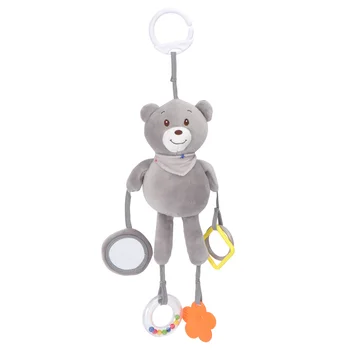 

1pc Plush Cartoon Toy Infant Rattle Toy Pacify Doll Infant Hanging Rattles