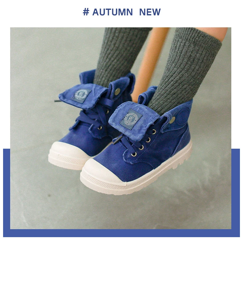 Детская обувь кроссовки для девочек новые высокие Детские парусиновые кроссовки модные ботильоны обувь для девочек весна осень детские кроссовки