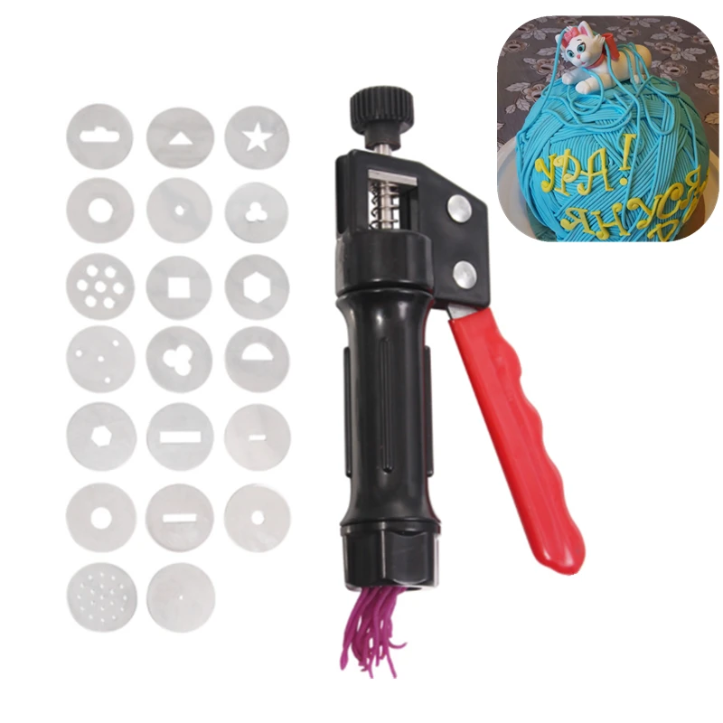 DIY Craft Pottery Clay Extruder Fondant Cake Slime Pastry Gun Modeling