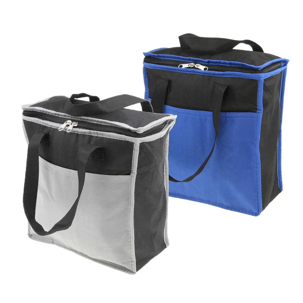 2 шт. сумка для обеда большого размера водонепроницаемая сумка-тоут Ланч Органайзер с держателем изолированная сумка-холодильник для обеда для женщин/мужчин