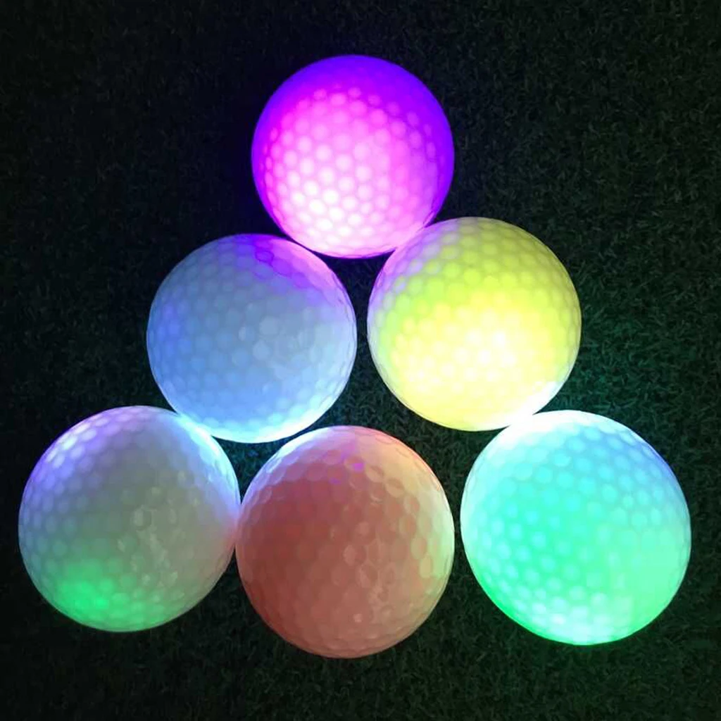 Colorful LED Light Up Golf Balls Night Golf Ball Official Size Weight Glow In Dark Perfect for Golf Long Distance Practice Colorful LED Light Up Golf Balls Night Golf Ball Official Size Weight Glow In Dark Perfect for Golf Long Distance Practice