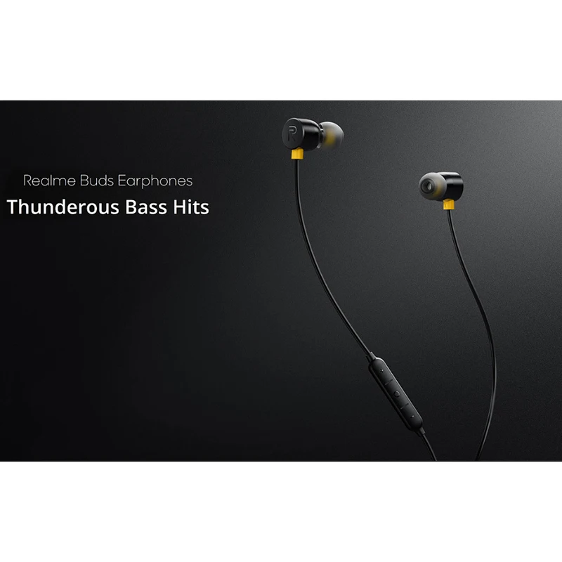 Realme buds 2 проводные наушники-вкладыши mi Bass сабвуфер стерео наушники Hands-free 3,5 мм с mi c для xiaomi huawei sony samsung
