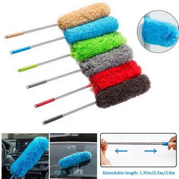 

2020 Adjustable Microfiber Dusting Brush Extend Stretch Feather Home Duster Air-condition Car Furniture Household Cleaning Brush