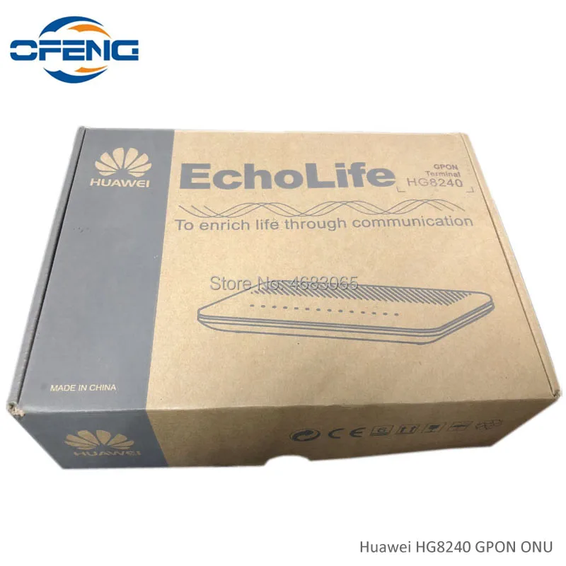 gpon терминал huawei hg8240 4FE+ 2POTS волоконно-оптический ont низкая цена Совместимость с huawei MA5680T olt