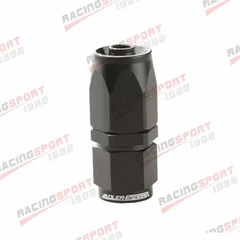 

AN6 AN-6 Straight Swivel Oil Fuel Gas Line Hose End Adaptor Black
