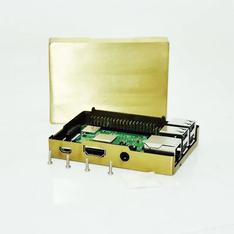 Алюминиевый медный чехол, металлический корпус для Raspberry Pi 3/2, Модель B/B+ PXPA
