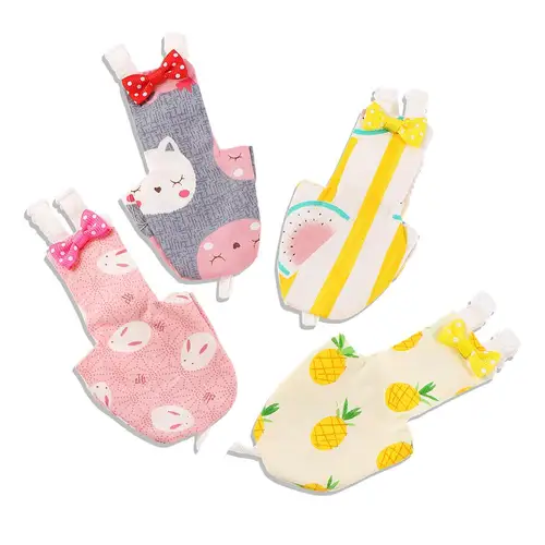 나비 넥타이가 달린 앵무새 기저귀, 귀여운 다채로운 과일 꽃 앵무새, 비둘기 소형 중형 대형 애완 동물 조류 비행 슈트, 세탁 가능한 의류 3