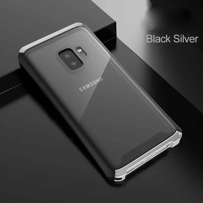 Роскошный металлический чехол S9 для samsung S9, металлический корпус, оправа закаленное стекло, защита от падения, чехол для samsung Galaxy S9, защитный чехол, Funda