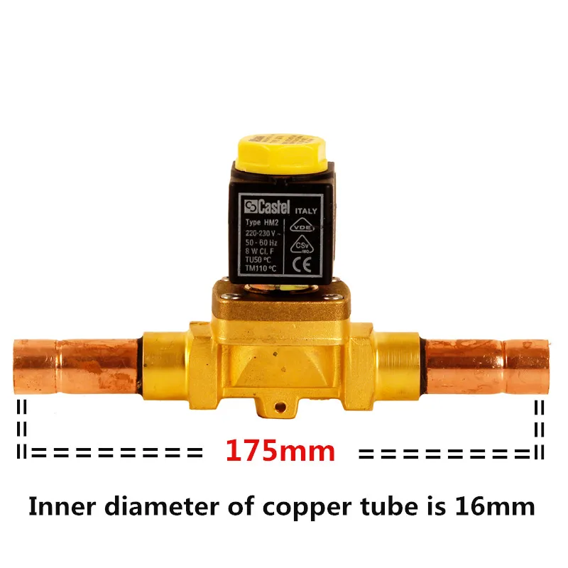 Catel тип сварки 1078/5 кондиционер морозильник Соленоидный клапан 1078/5A6 внутренний диаметр сварной трубы 16 мм