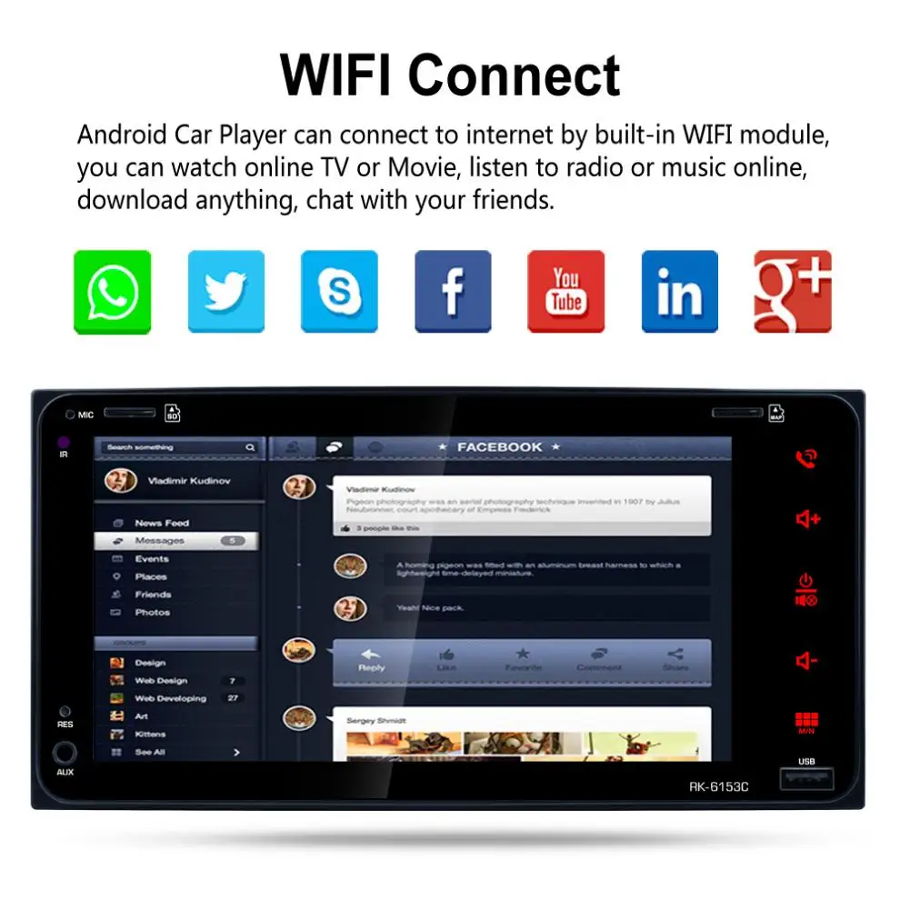 Flash Deal 7 Inch RDS Android 6.0 Bluetooth Car Radio Stereo Player Digital Touch Screen WIFI GPS Navigation + Auto Rear view Camera 3 Flash Deal 7 Inch RDS Android 6.0 Bluetooth Car Radio Stereo Player Digital Touch Screen WIFI GPS Navigation + Auto Rear view Camera 3