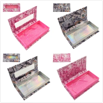 

wholesale Carboard Rectangle Eyelash Packaging Box 3D Lashes Boxes False Eyelashes Packaging Empty Eyelash Box Fake Eye Lash Box