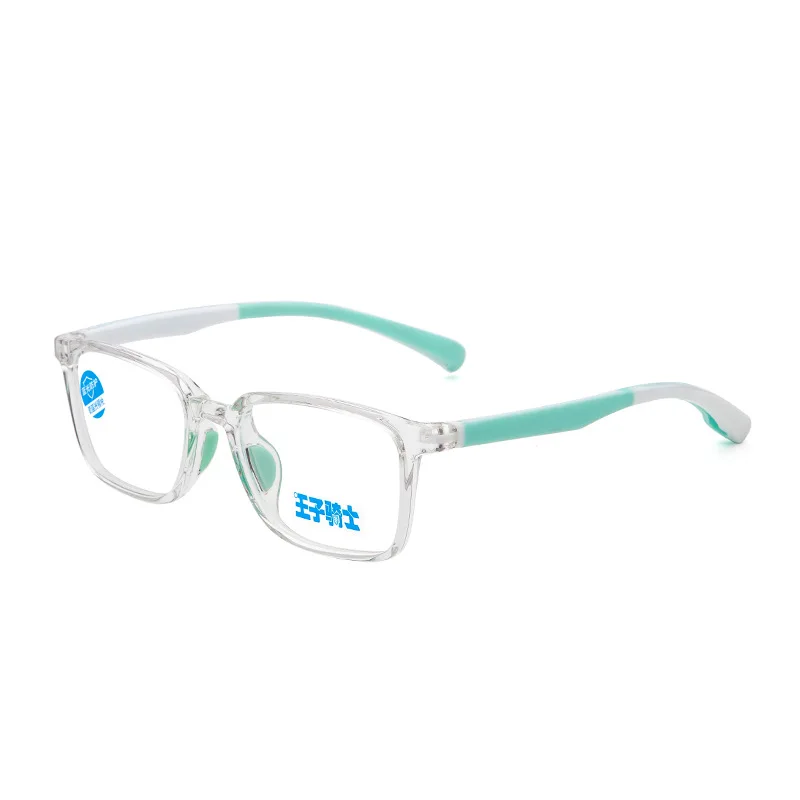 Гибкие очки TR90 для мальчиков и девочек маленькие квадратные детские с защитой от