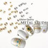 100pcs/pack Japan Korea Alloy Nail Art Parts Decorations Rivets Studs 3mm 4mm Screw Coin 3D DIY Metal Accessories Sticker Tools 1