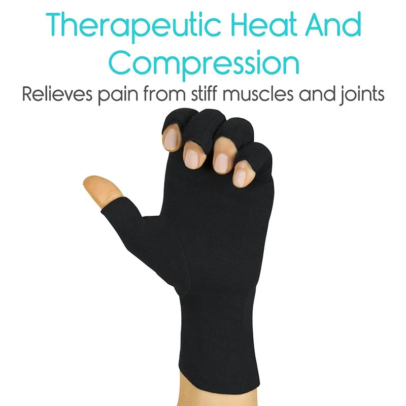 YELITE,, модные эластичные перчатки на пол пальца, велосипедные перчатки, артрит, давление, перчатки для здоровья, пепел, анти-отек, перчатки для верховой езды