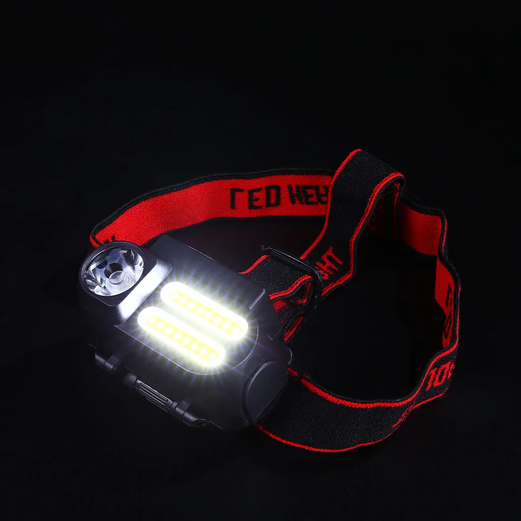 12000LM Portable mini Powerful LED USB Rechargeable COB LED Headlamp Headlight Head Light Torch Flashlight 4 Modes D1