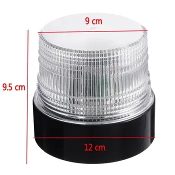 

Hot 30W 8 Colors RGB LED Magnetic Warning Beacon Truck Car Vehicle Emergency Hazard Beacon Caution Warning Safety Flashing Light